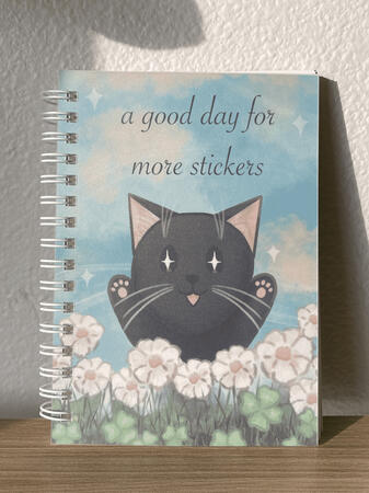 Reusable Sticker Book - Wishful Cat