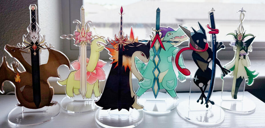 Starter Standees (shiny side)